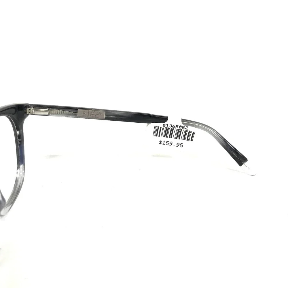 Penguin Eyeglasses Frames The Locke RK Grey Horn Clear Round Full Rim 49-21-140
